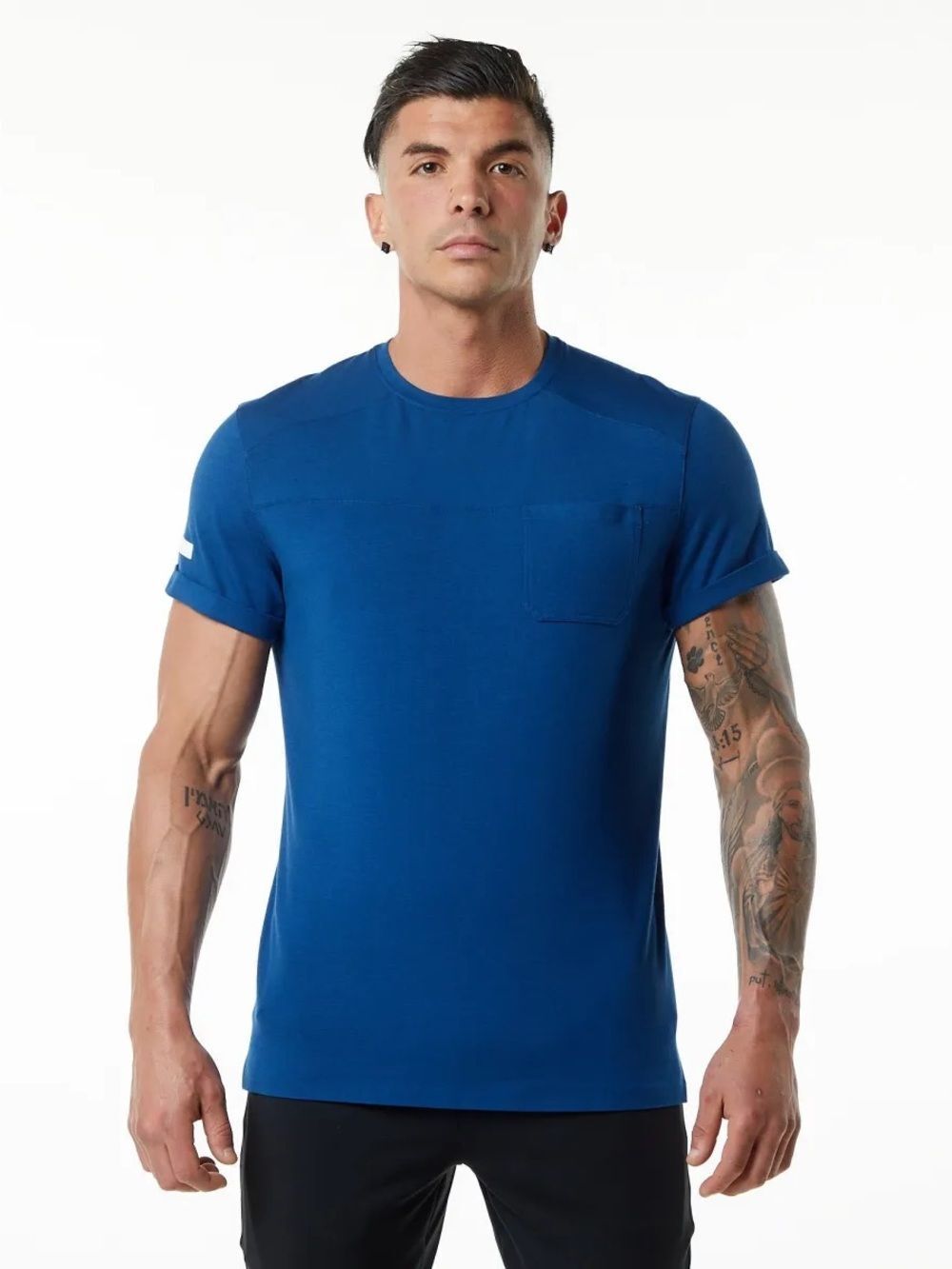 Alphalete Evo Pocket Tee - Persian Blue